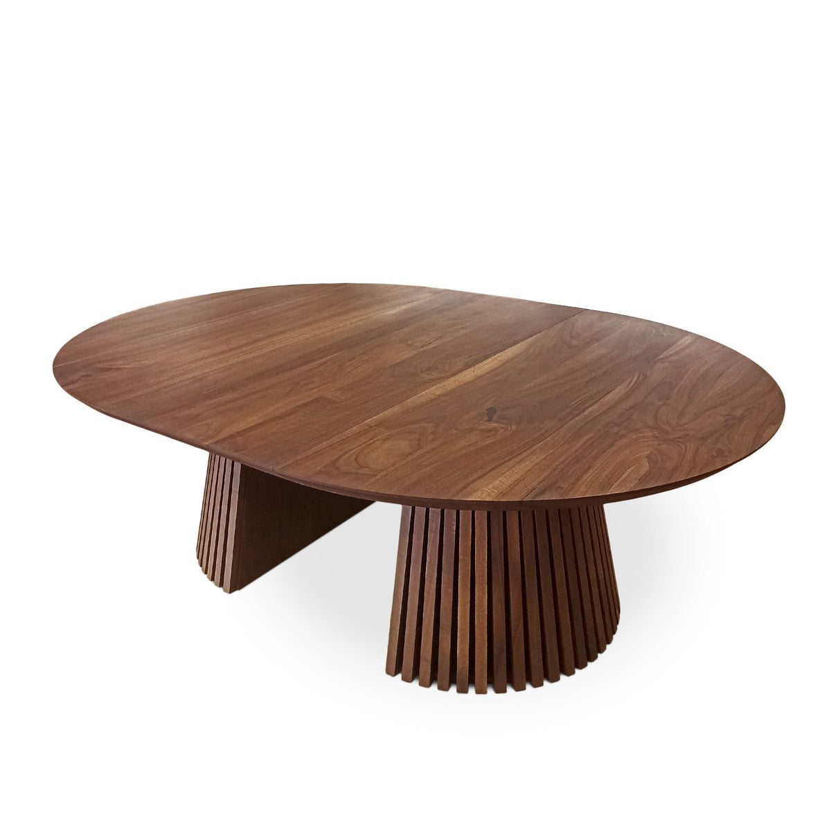 Vivien Round Extendable Dining Table in Chocolate Walnut
