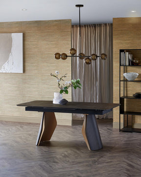 Collodi Dark Grey Ceramic Extending 8 to 10 Seater Dining Table