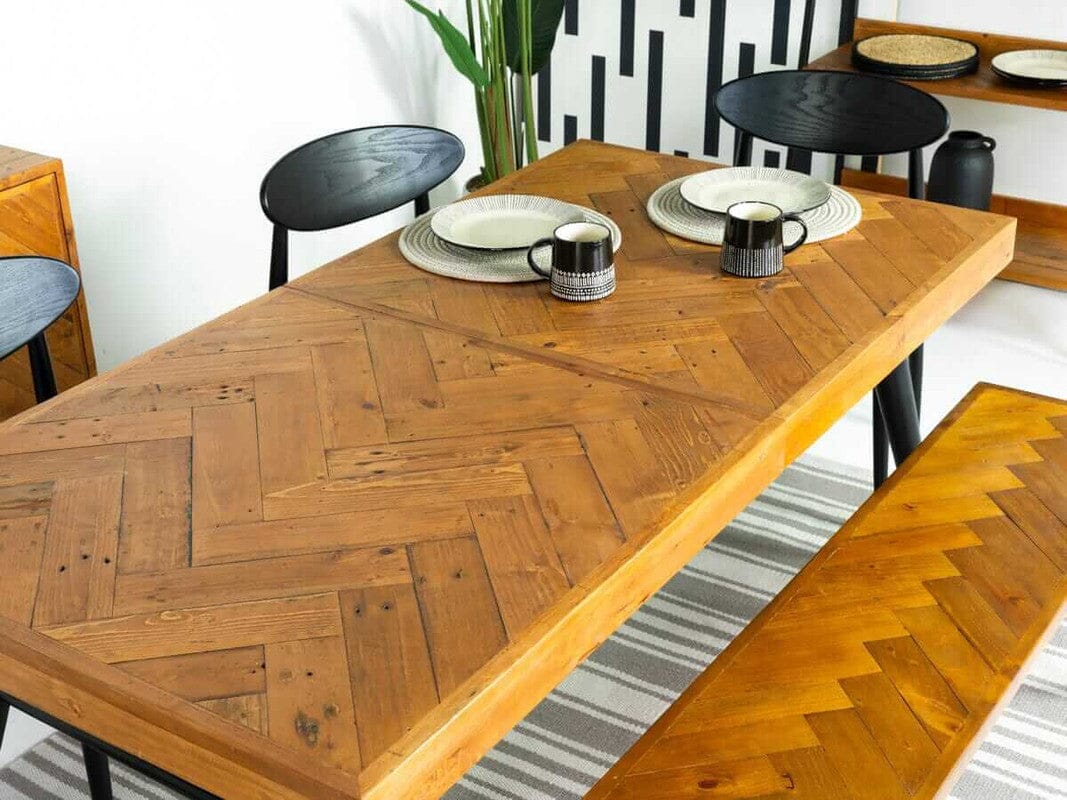Mode 140-180cm Extendable Dining Table & Bench