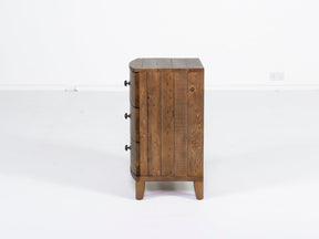 Hawaii 3 Drawer Bedside Table