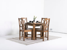 Brooklyn Round Extendable Dining Table & Brooklyn Dining Chairs