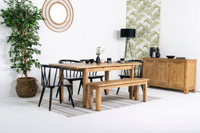 Exeter Extendable Dining Table (140cm - 180cm) & Bogart Dining Chairs