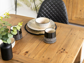 Exeter Extendable Dining Table (140cm - 180cm) & Gabo Dining Chairs