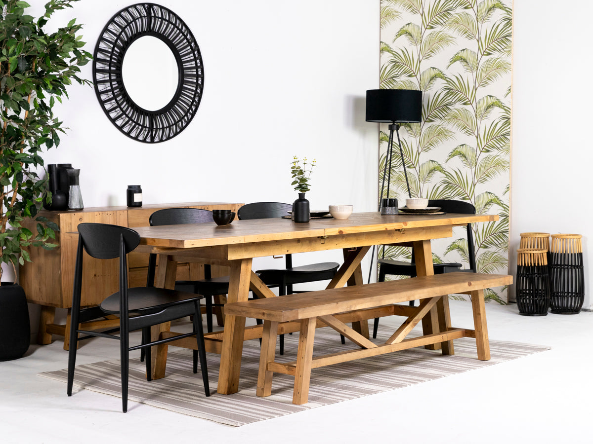 Como Extendable Dining Table (180cm - 240cm) & Gabo Dining Chairs