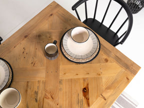 Como Extendable Dining Table (180cm - 240cm) & Brown Houston Dining Chairs