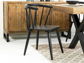 Brooklyn 160cm Fixed Top Cross Leg Dining Table & Bogart Dining Chairs