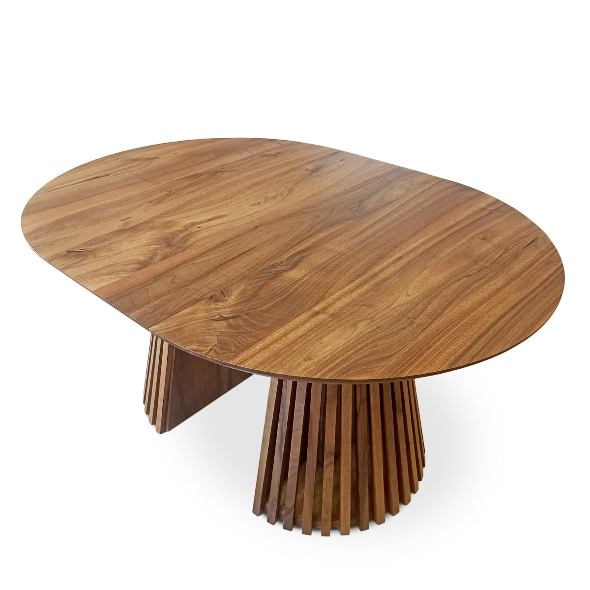 Vivien Round Extendable Dining Table in Darker Walnut