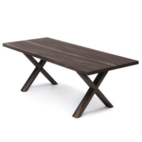 Eva Extendable Dining Table in Charcoal Walnut