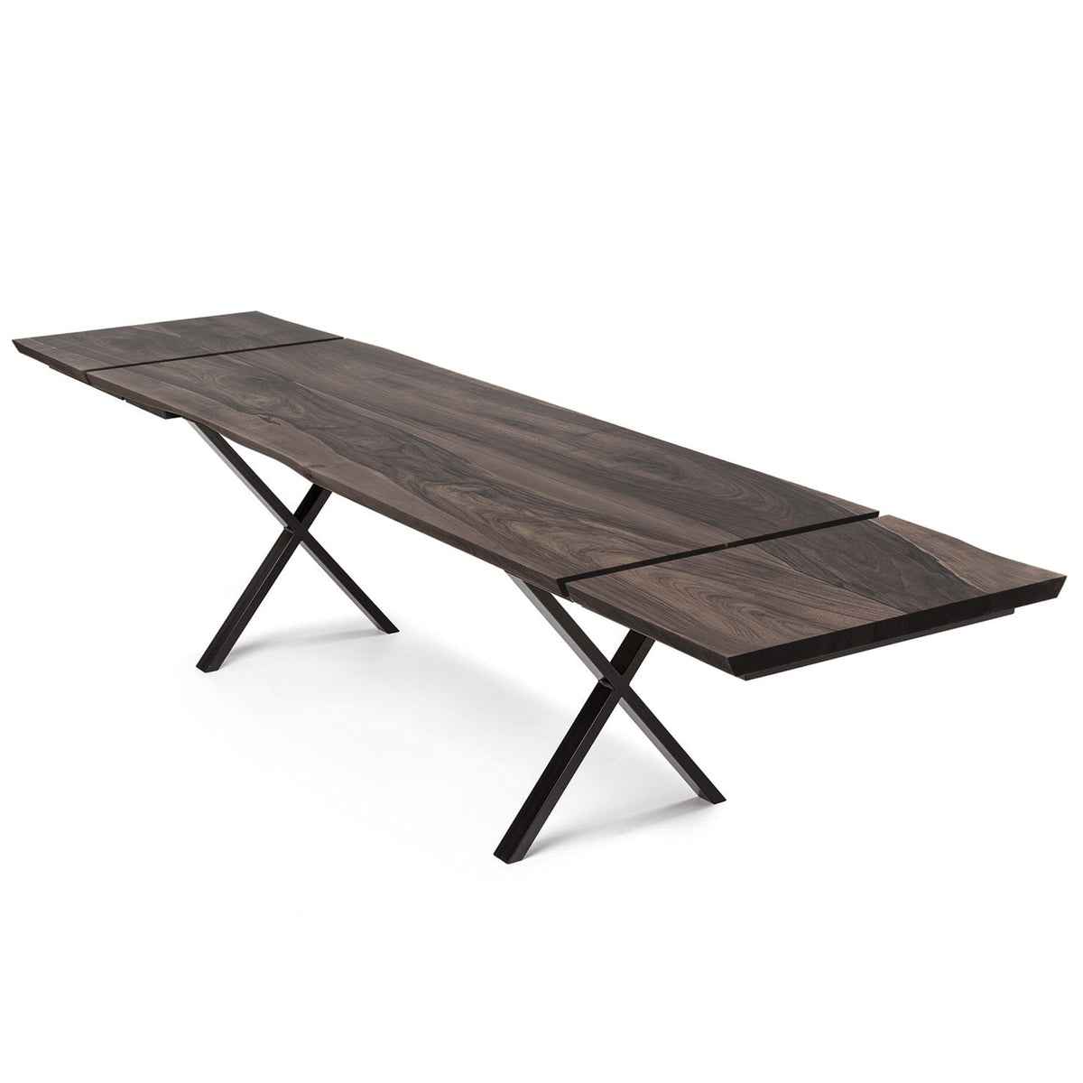 Eva Extendable Dining Table in Charcoal Walnut