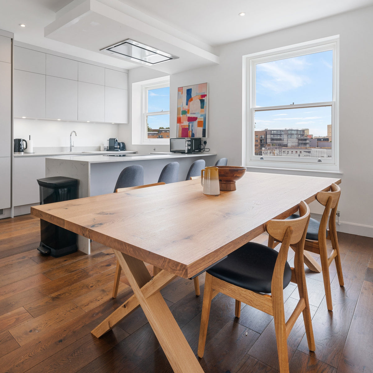 Eva Extendable Dining Table in Solid Oak