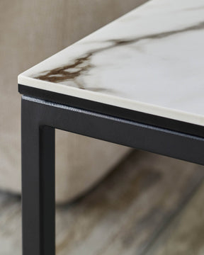 Georgia natural ceramic side table