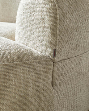Gianna natural weave swivel armchair