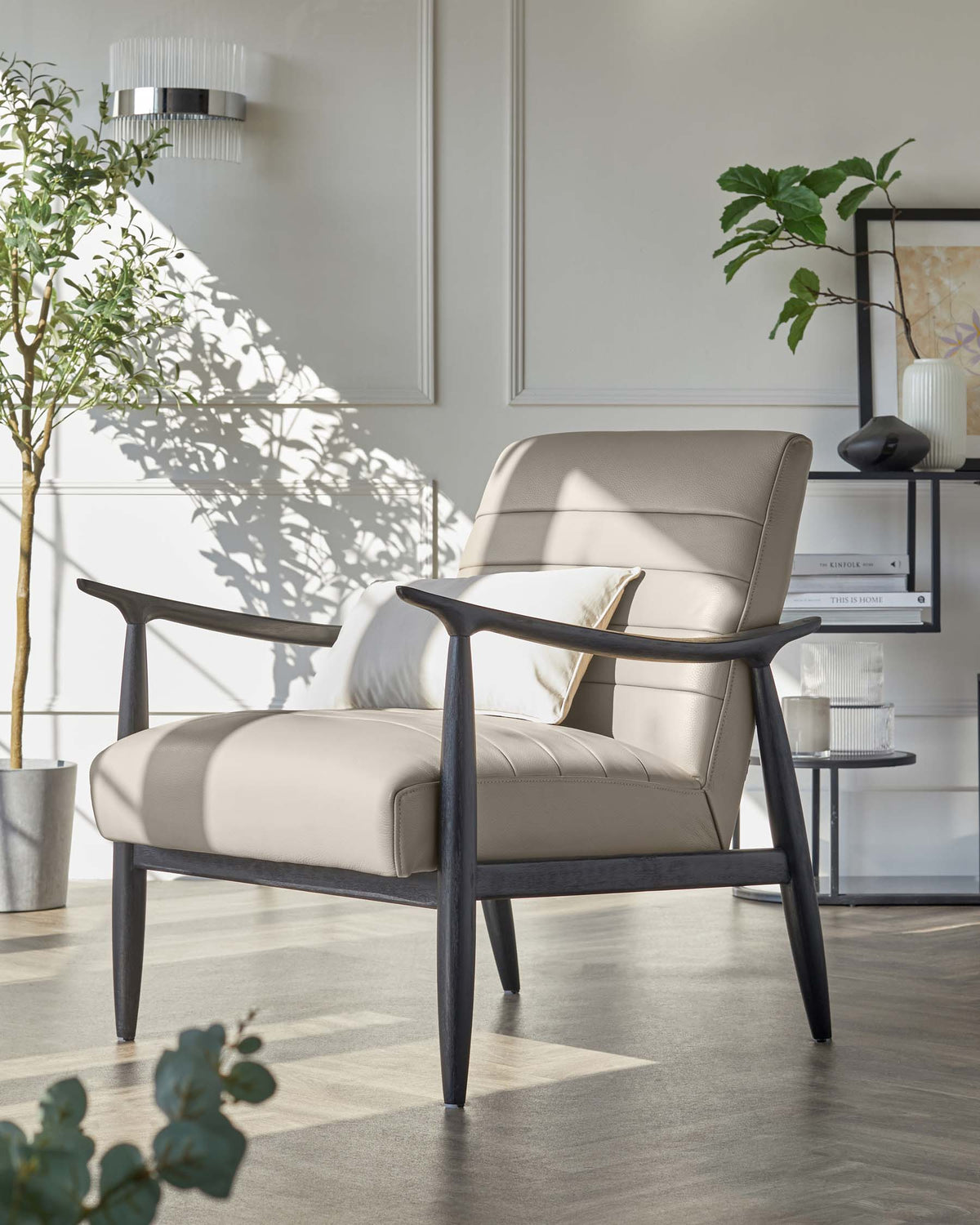 Greyson Natural Leather Accent Chair