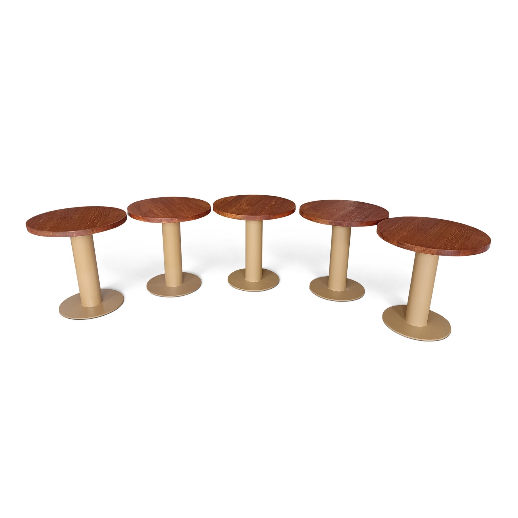 Eclectic Round Bistro Table in Solid Oak