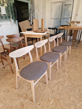 Eva Cotton Oak Dining Chair - 4 in stock