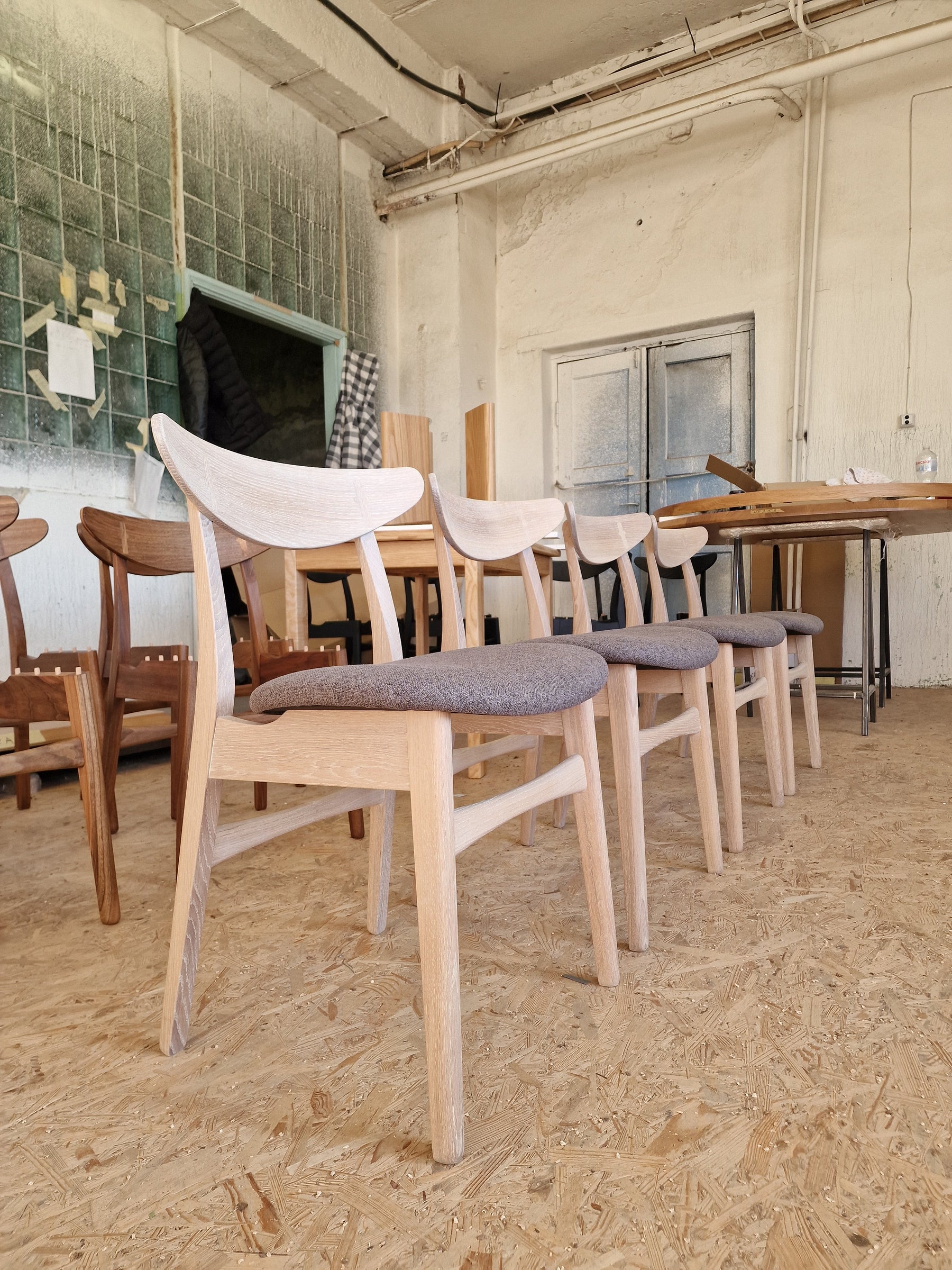 Eva Cotton Oak Dining Chair - 4 in stock
