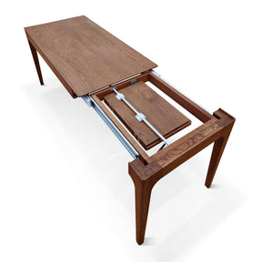Cecilia Extendable Dining Table in Chocolate Oak
