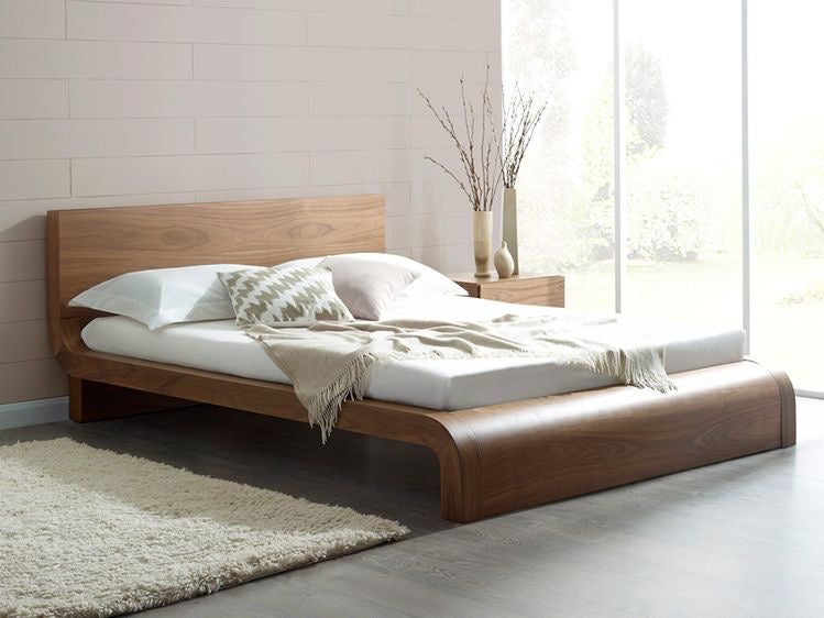 Emma Walnut Wood Bed