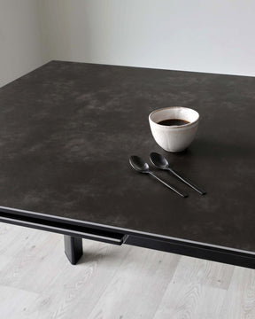Louis Dark Grey Ceramic Extending 6 To 8 Seater Dining Table