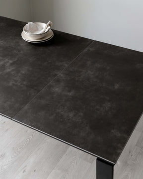 Louis Dark Grey Ceramic Extending 6 To 8 Seater Dining Table