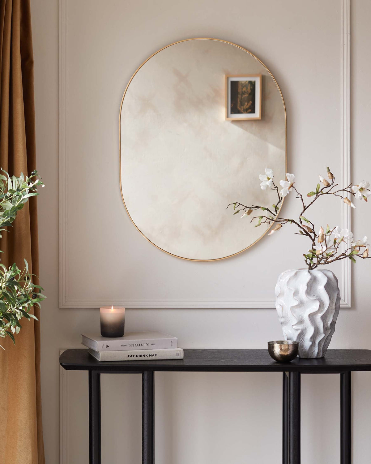 Malva Medium Wall Mirror Gold