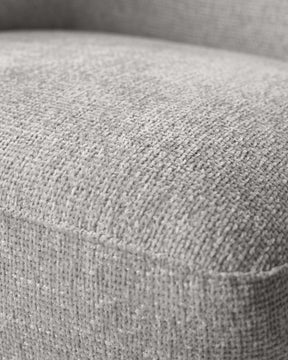 Natalia light grey chunky weave swivel accent chair