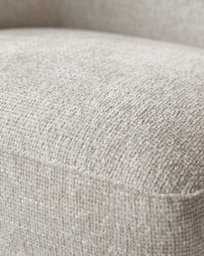 Natalia natural chunky weave swivel accent chair