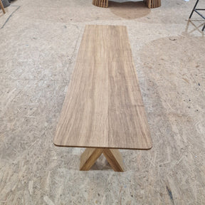 Natural Oak Bench 140cm in stock