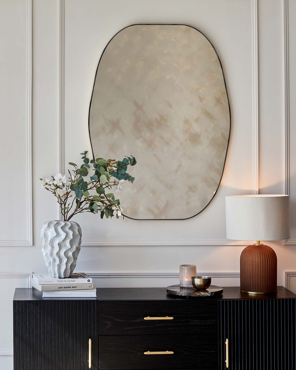 Odense Large Wall Mirror Black