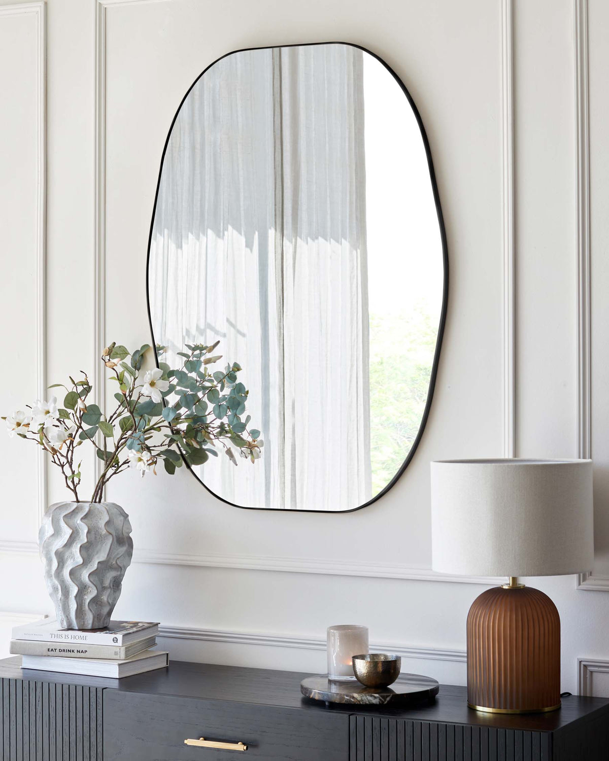 Odense Large Wall Mirror Black