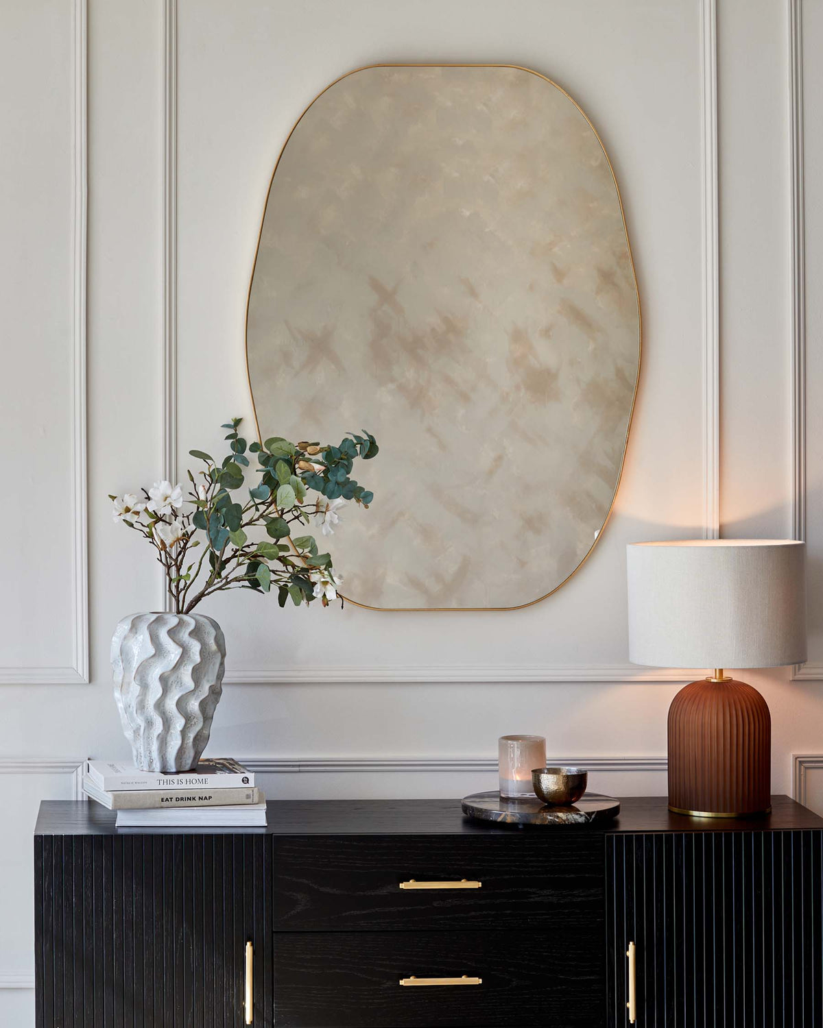 Odense Large Wall Mirror Gold