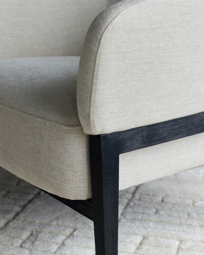 Parker Ivory Chenille Accent Chair