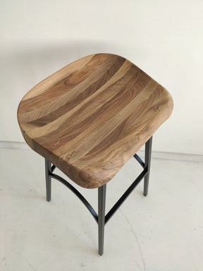 Phillip Bistro Bar Stool in Solid Walnut