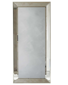 Regency Large Full Length Leaner Mirror Antique Silver