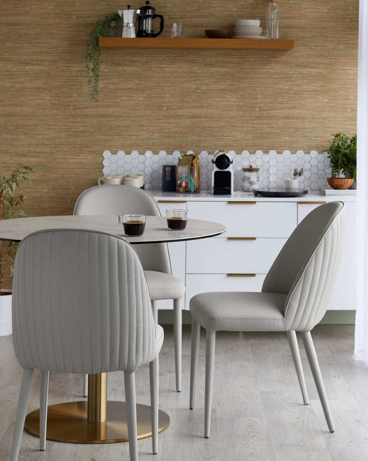 Romeo 4 seater table and 4 Saylor dining chairs set