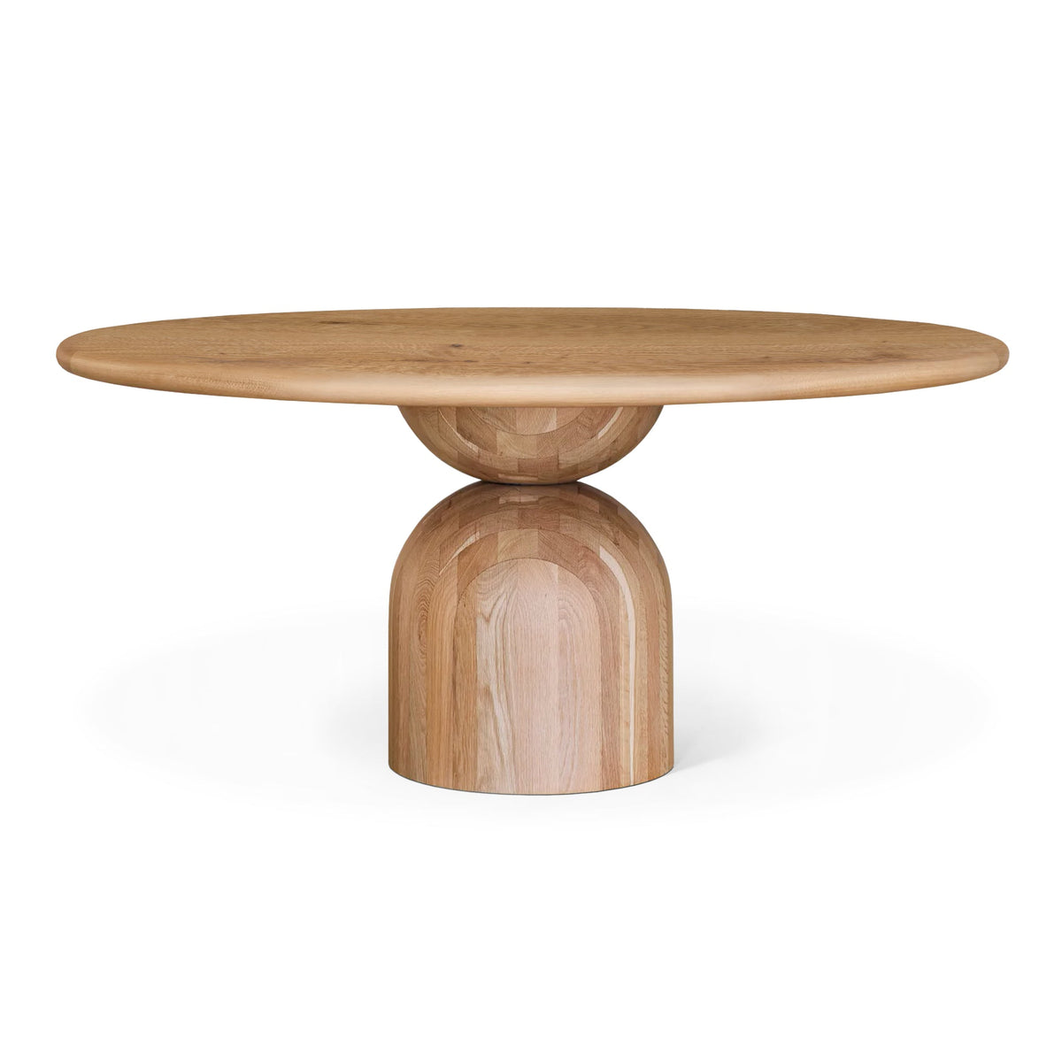 Loulou Oak Round Dining Table