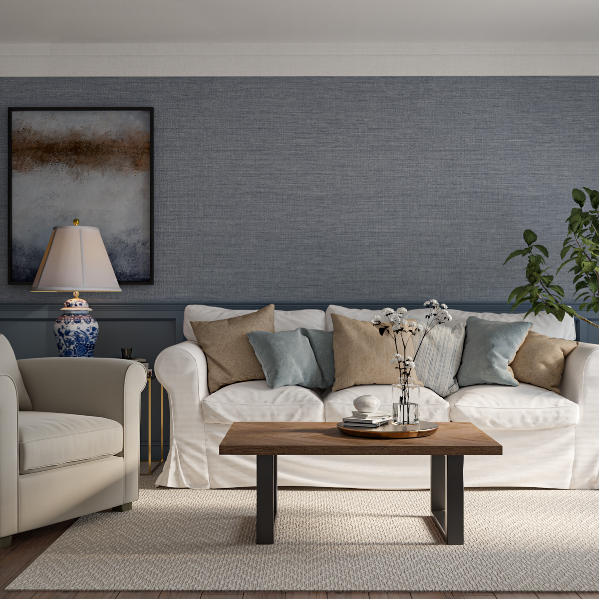 Astrid Chocolate Oak Herringbone Coffee Table