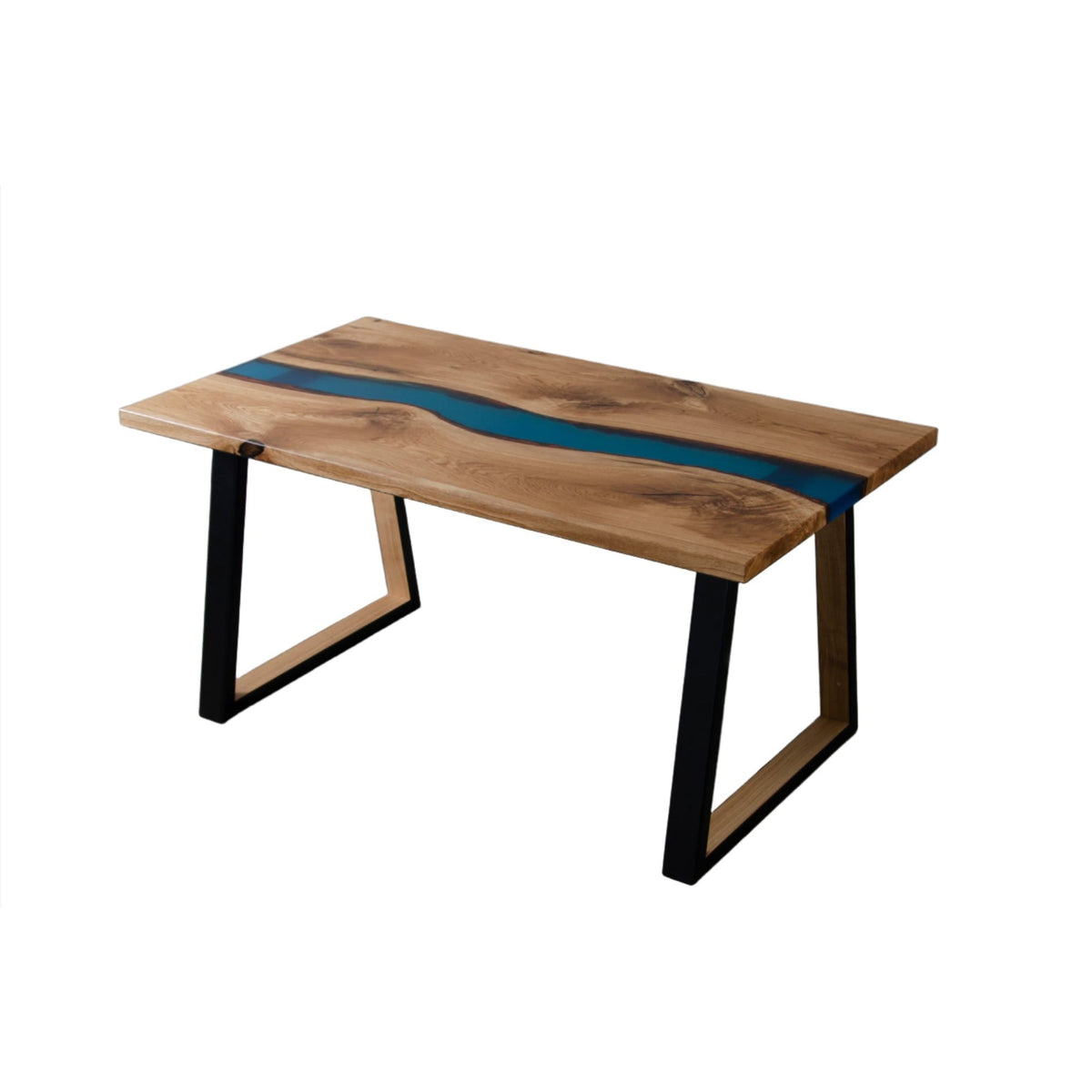 Wabi Blue Epoxy Table