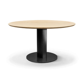 Round Pedestal Bistro Table in Solid Oak