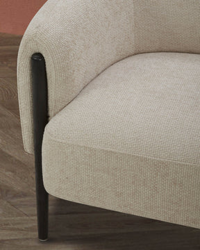 Tristan natural fabric accent chair
