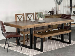 Brooklyn Extendable Dining Table (180cm - 240cm) & Dining Bench