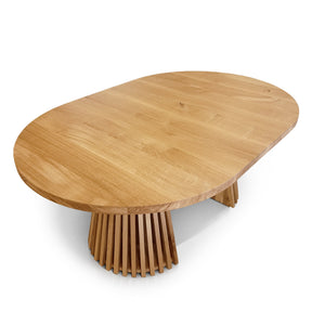 Vivien Round Extendable Dining Table in Solid Oak