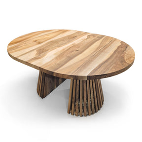 Vivien Round Extendable Dining Table in Solid Walnut
