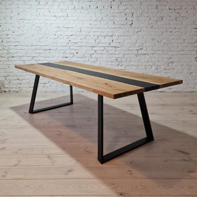 Wabi Black Epoxy Walnut Table