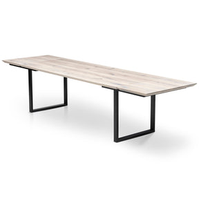 Eva Extendable Dining Table, Light Oak