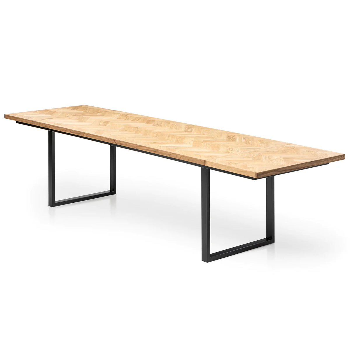 Astrid Herringbone Dining Table Extendable