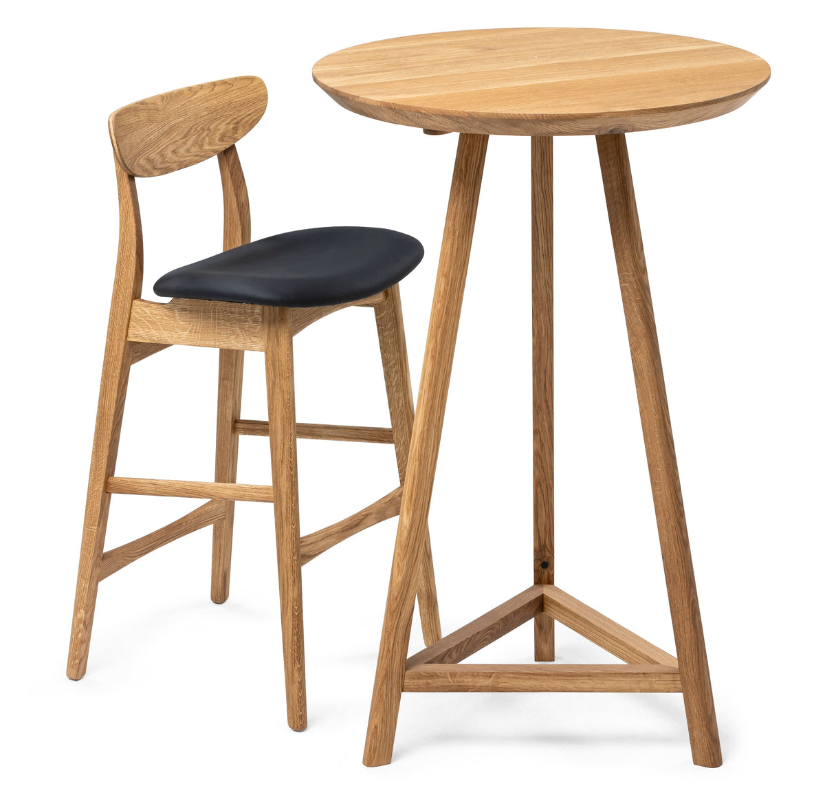 Round Oak Cafe Table
