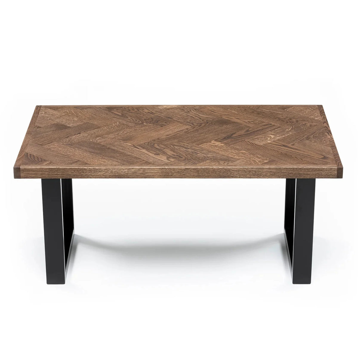 Astrid Chocolate Oak Herringbone Coffee Table