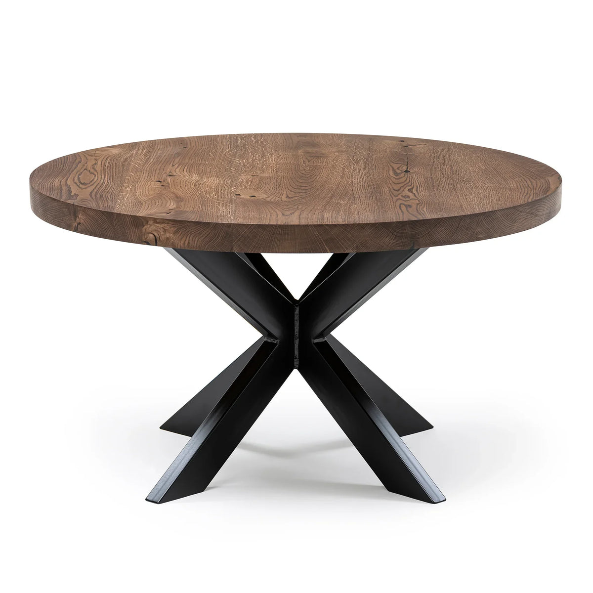 Beatrice Round Coffee Table in Dark Oak