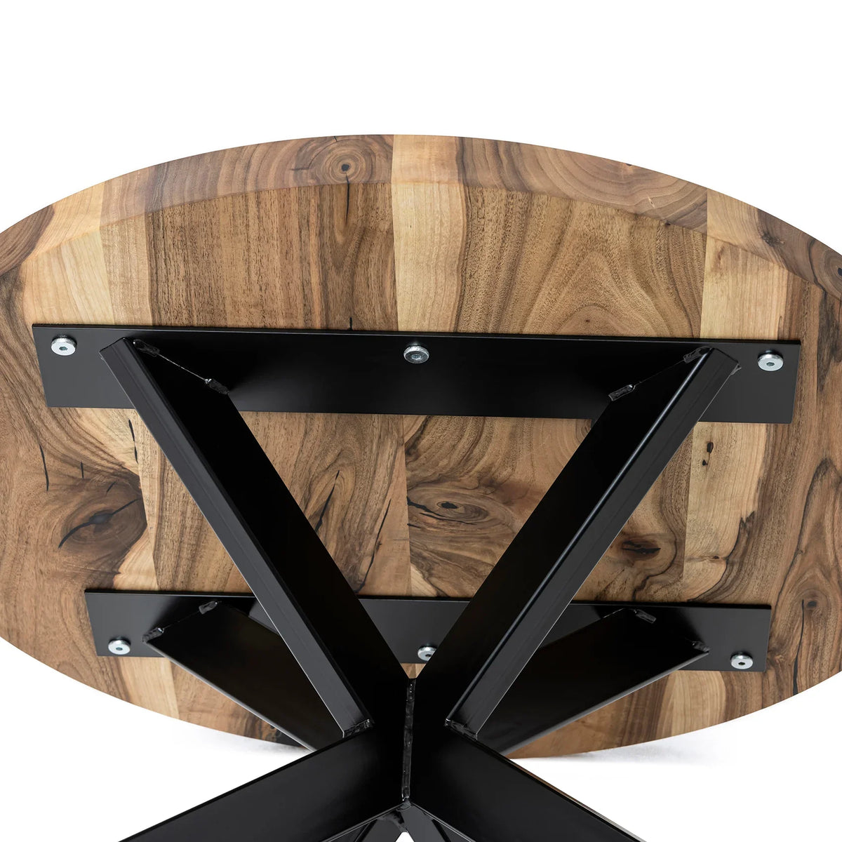 Beatrice Round Walnut Coffee Table